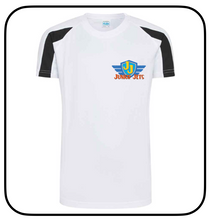 Load image into Gallery viewer, Contrast Cool T-shirt with embroidered Junior Jets Logo
