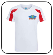 Load image into Gallery viewer, Contrast Cool T-shirt with embroidered Junior Jets Logo
