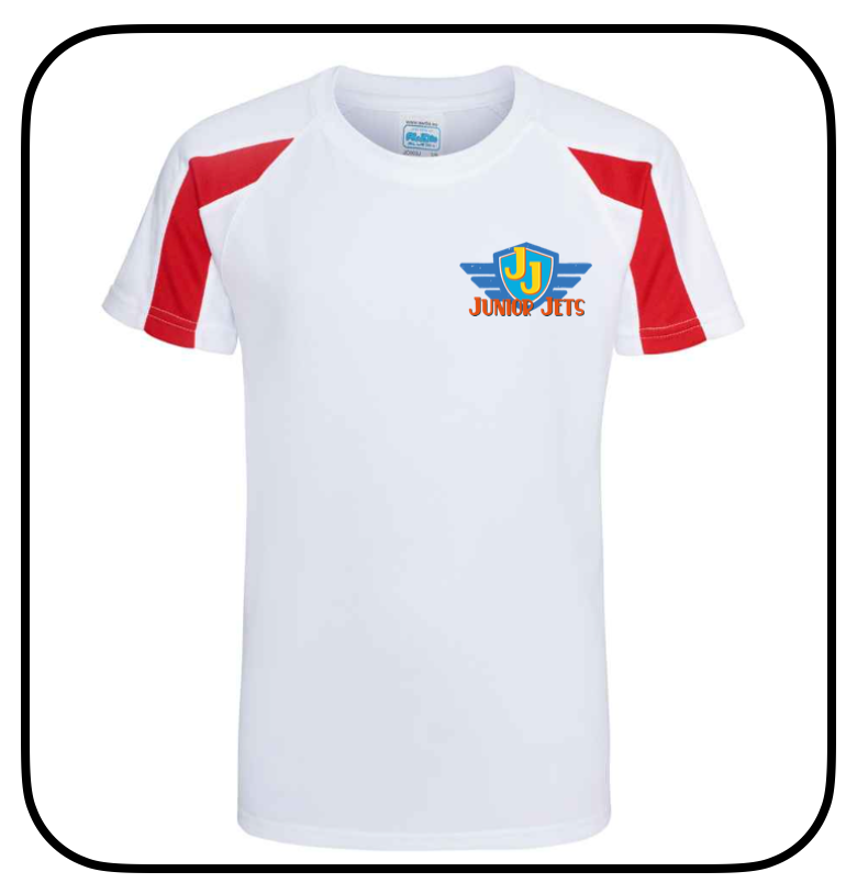 Contrast Cool T-shirt with embroidered Junior Jets Logo